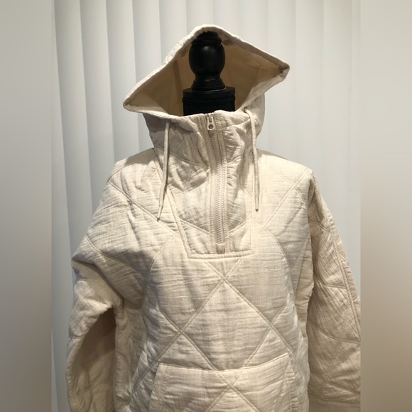 NWT Madewell Quilted Hoodie Popover Jacket Small - Picture 5 of 16